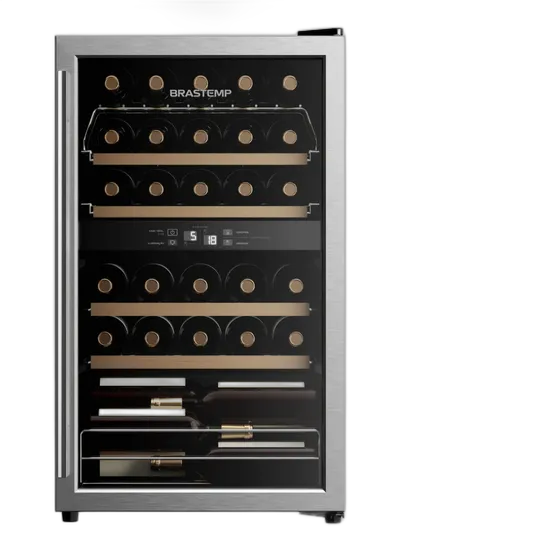 Brastemp Dual Zone Wine Cooler 33 Bottles - Bzb33be