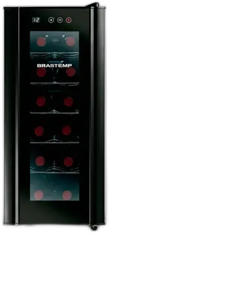 Brastemp Wine Cellar For 12 Bottles Black Led Lighting Panel!