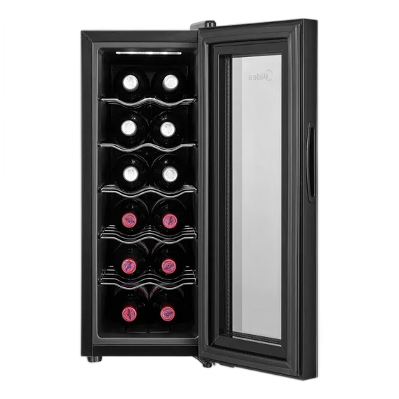Climate-Controlled Wine Cooler 12 Bottles Midea Dual Voltage