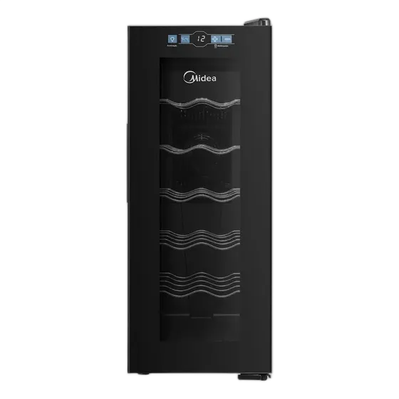 Climate-Controlled Wine Cooler 12 Bottles Dual Voltage Midea