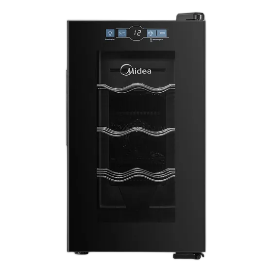 Climate-Controlled Wine Cooler 8 Bottles Dual Voltage Midea