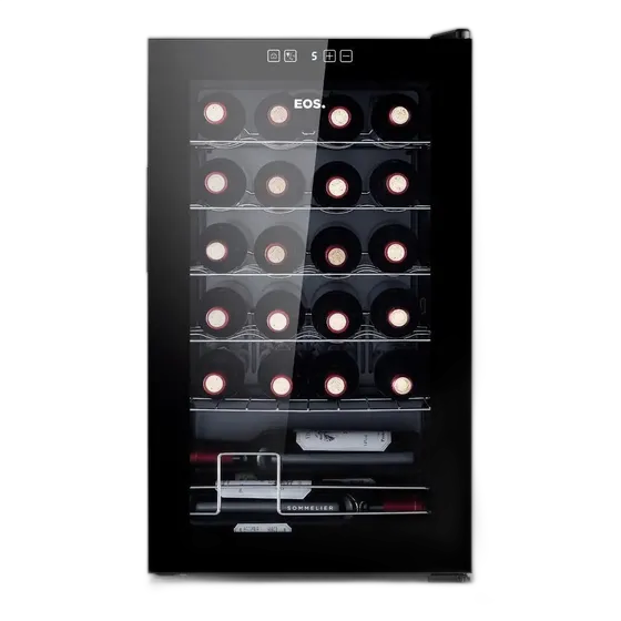 Climate-Controlled Wine Cooler for 24 Bottles Sommelier Eac24g Eos
