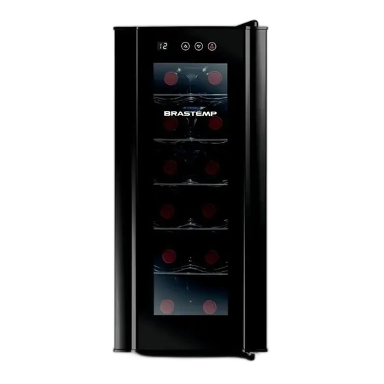 Brastemp Wine Cooler For 12 Bottles With Touch Panel Bzc12be Black