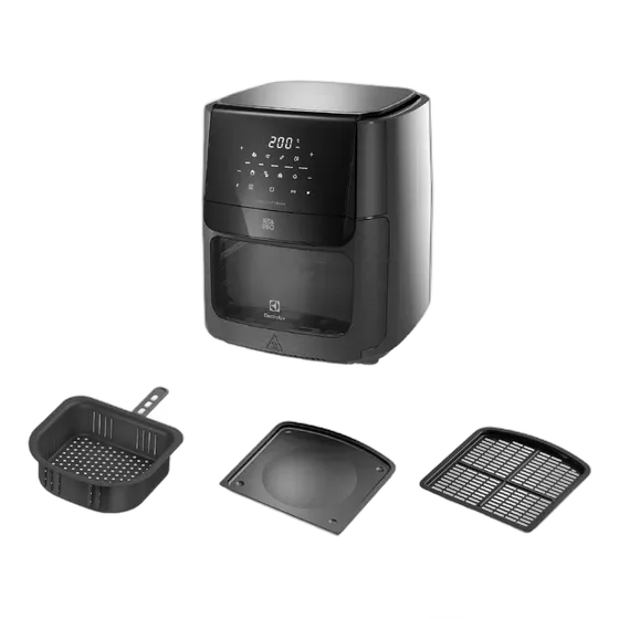 Air Fryer Oven 5 in 1 12L 1700W Digital 1 Non-stick Tray 5 cooking modes 7 Programmed Recipes Sound Alert Oil-free Electric Air Fryer Countertop Oven Electrolux EAF85 Graphite