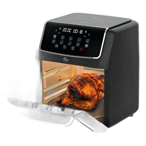 Air Fryer Oven Large 12 Liter Oven Black Kian 2000w