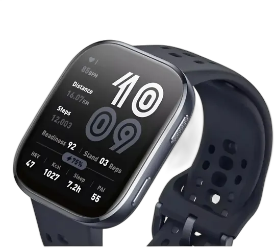 Amazfit Bip 6, Built-in GPS, AMOLED 1.97 Maps, Dark Gray Mesh