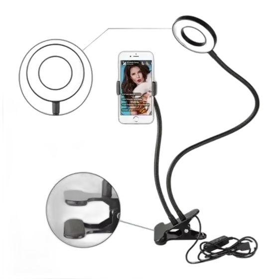 LED Ring Light with Phone Stand