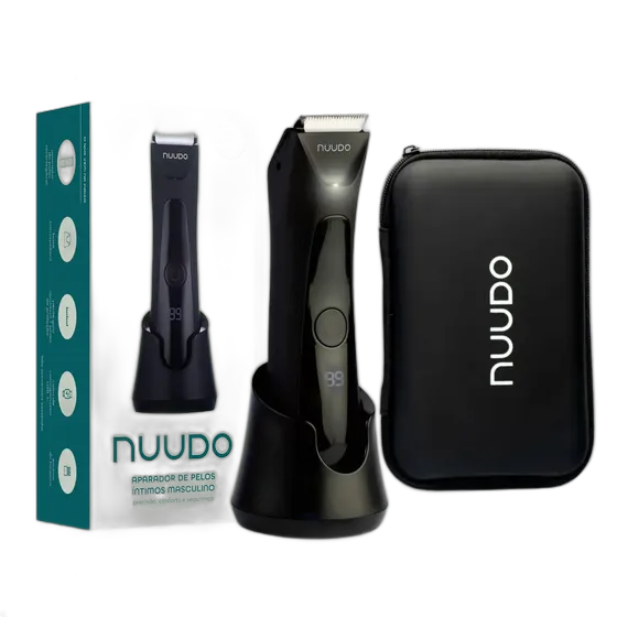 Nuudo Electric Intimate Hair Trimmer for Men + Case