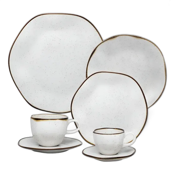 Oxford Ryo Maresia Dinner and Tea/Coffee Set, 42 Pieces, Multicolor