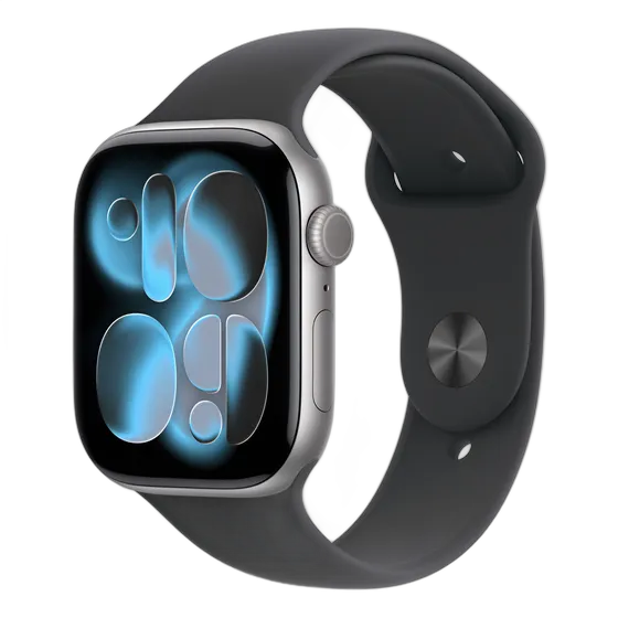 Apple Watch Series 11 46mm GPS Space Gray Al Black Sport Band M/L
