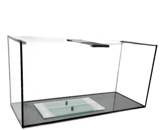 Aquarium 100x40x50, 6mm, 200 Liters, with Black Taped Silicone Edges