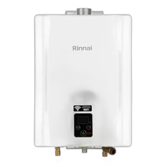 Rinnai LPG Gas Water Heater Digital White 21L/min with Display