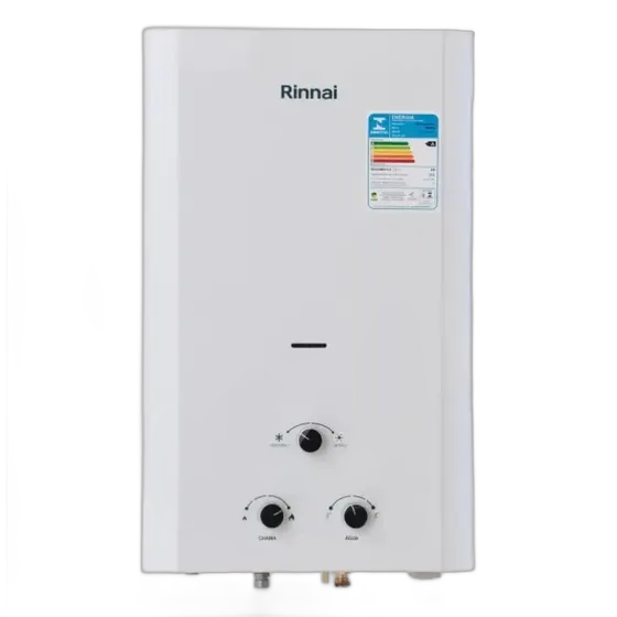 Rinnai Mechanical Gas Water Heater LPG 20L White Battery-Powered Automatic
