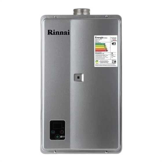 Rinnai REU-E331 Natural Gas Water Heater Silver 32.5 Liters High Efficiency