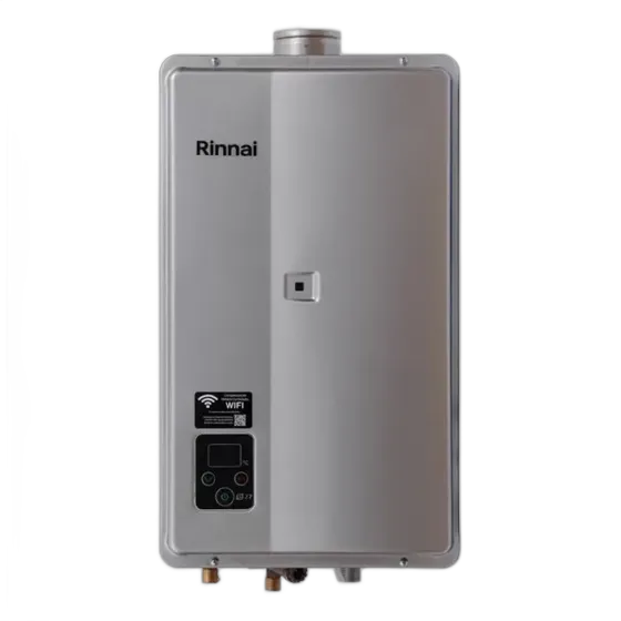 Rinnai E27 GLP Digital Water Heater Silver 27L/min Automatic