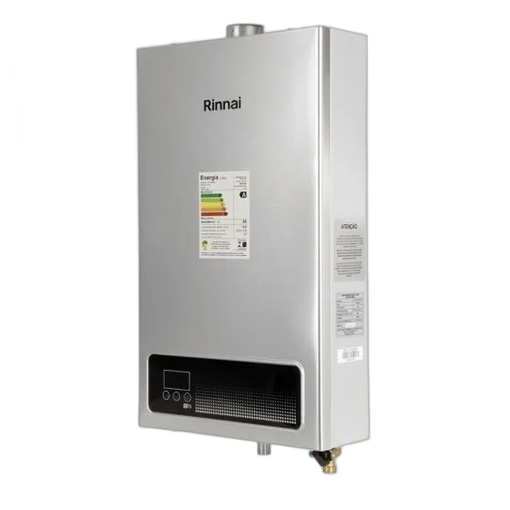 Rinnai Natural Gas Water Heater Digital 15 Liters Silver 110/220V
