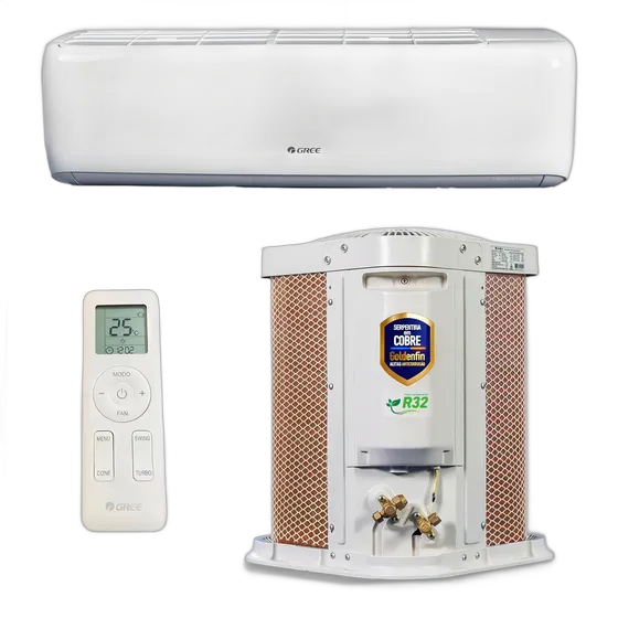 Split Hi Wall Inverter Air Conditioner R-32 G-top Auto Gree 9,000 BTUs Cooling Single-Phase