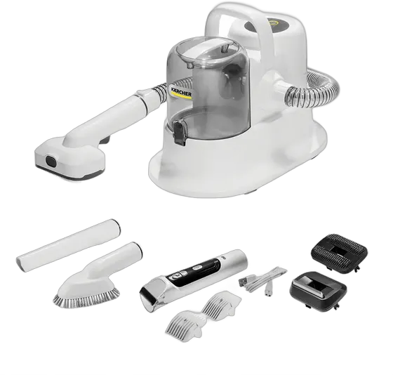 Kärcher Pet Clean Corded Pet Hair Vacuum and Rechargeable Clipper, 5-in-1 Kit, Silent, 300W