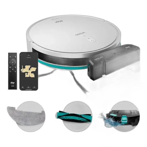Robot Vacuum Cleaner Wap Robot W1000 Smart White Bivolt