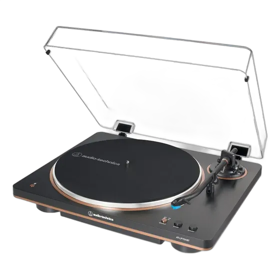 Audio-Technica AT-LP70xBT Bluetooth Turntable, Black/Bronze