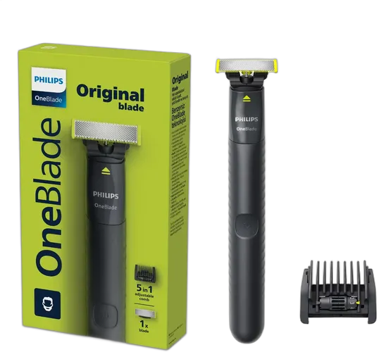 Philips OneBlade Electric Shaver and Trimmer with 5 in 1 Comb, Cordless and Waterproof - QP1425/10