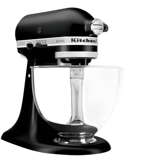 KitchenAid Artisan Stand Mixer Matte Black with 4 Accessories