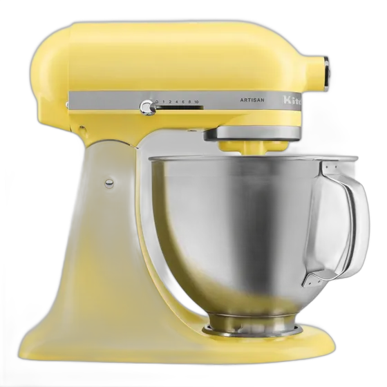 Artisan KitchenAid Stand Mixer Butter Yellow 127v