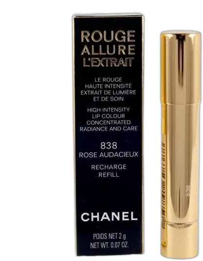 Chanel Rouge Allure L'Extrait Lipstick, Rose Audacieux 838, Refillable