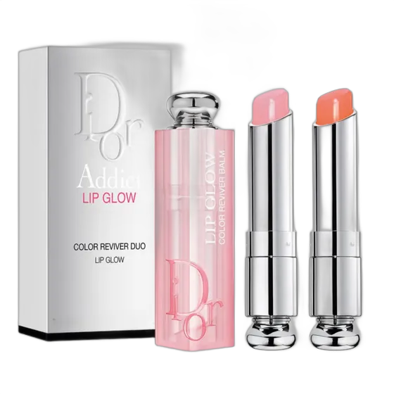 Dior Lip Glow Lipstick Set 2x3.2g Gift Box Gloss