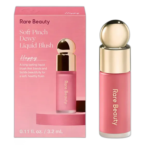 Rare Beauty Liquid Blush Mini Happy 3.2mL Dewy Finish