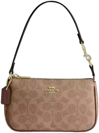 Coach Signature Canvas Bag Tan/Brown