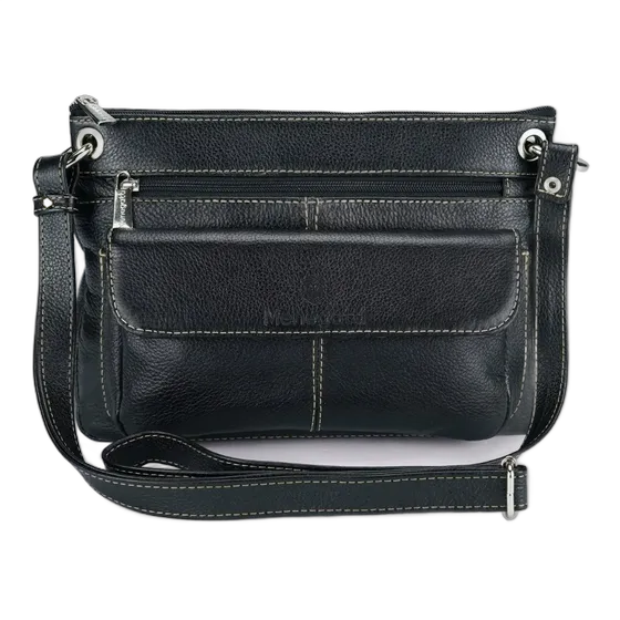 Menegatti Women's Genuine Leather Crossbody Bag