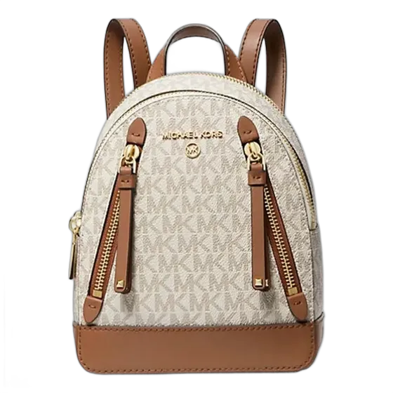 Michael Kors Brooklyn Backpack Bag Off White - 30r3gbnb0b