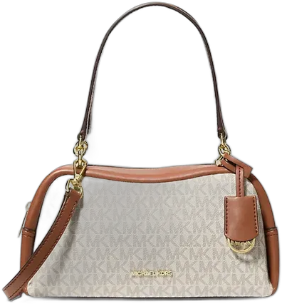 Michael Kors Small Cecily Bag with Exclusive Logo Plain Beige Gold Brown