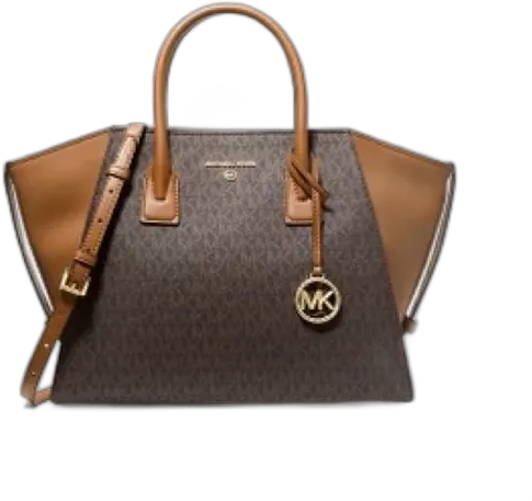 Avril Crossbody Bag Large Logo Brown