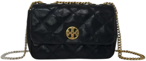Tory Burch Willa Quilted Leather Bag Black
