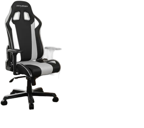 DXRacer King K-series Black And White Chair K99-nw