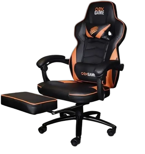OEX GC302 Ergonomic Gaming Chair Black Orange Reclining 120kg