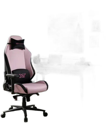 XT Racer Draco Gaming Chair Color:black and pink