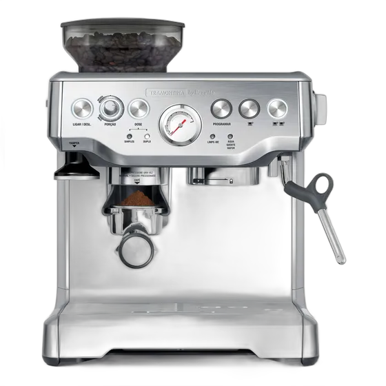 Tramontina Stainless Steel Espresso Coffee Maker with Timer Carafe