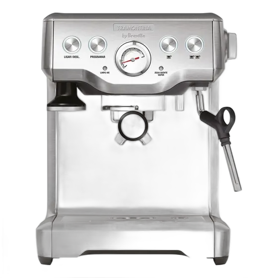 Tramontina Breville Stainless Steel Espresso Coffee Maker 220V 69065/012