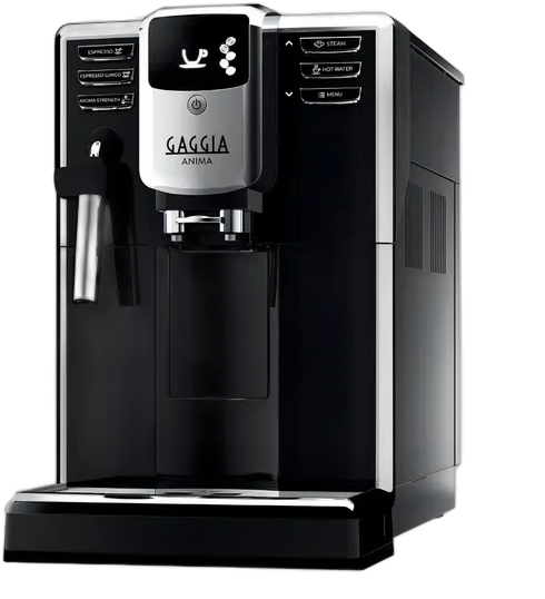 Gaggia Anima Pannarello Super Automatic Espresso Coffee Maker Black and Silver
