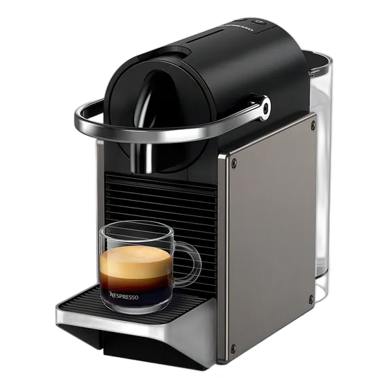 Nespresso Pixie Redesign Coffee Machine Titanium