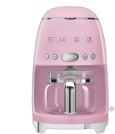 Smeg Stainless Steel Coffee Maker 1050W Pink