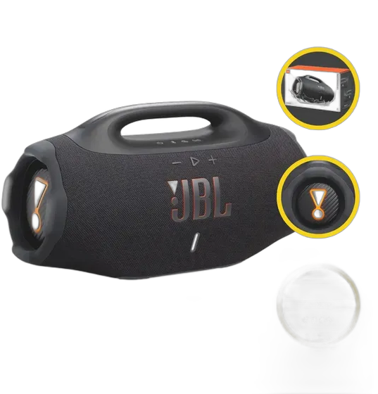 Bluetooth Speaker Boombox 4 JBL, with AI Sound Boost, up to 34h battery, IP68 and Lossless Audio - Black