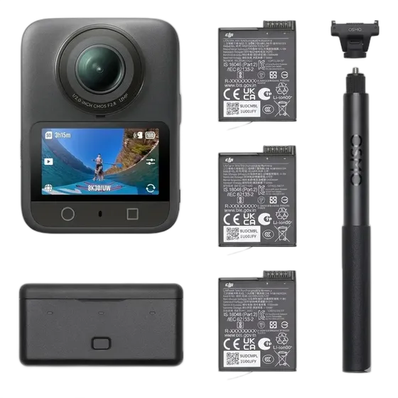 DJI Osmo 360 Adventure Combo Action Camera - DJI215, Black