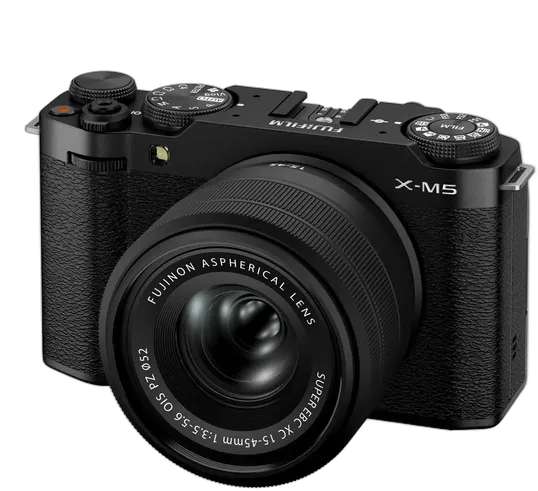 Fujifilm X-M5 Mirrorless Camera Black + XC 15-45mm Lens Black