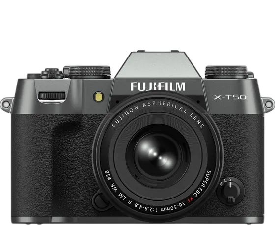 Fujifilm X-T50 Mirrorless Camera Charcoal with XF 16-50mm Lens