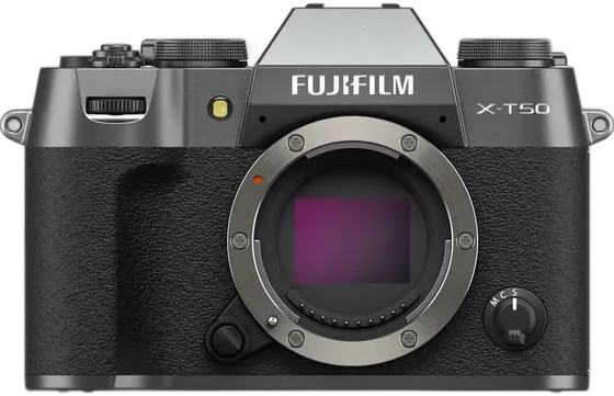 Fujifilm X-T50 Mirrorless Camera (Silver/Charcoal) Silver Color