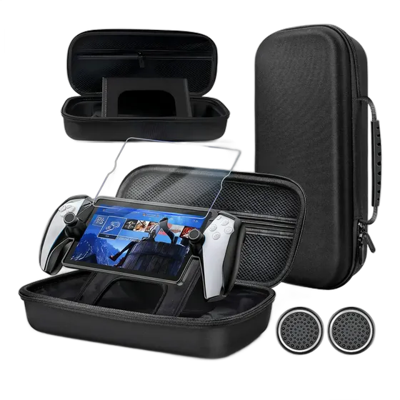 Case Cover for Ps Portal Playstation 5 + Tempered Glass Film